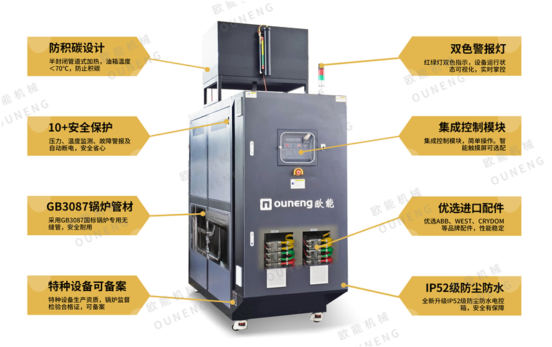 加熱瀝青選用電加熱導(dǎo)熱油爐設(shè)備，省心！